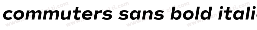 commuters sans bold italic字体转换